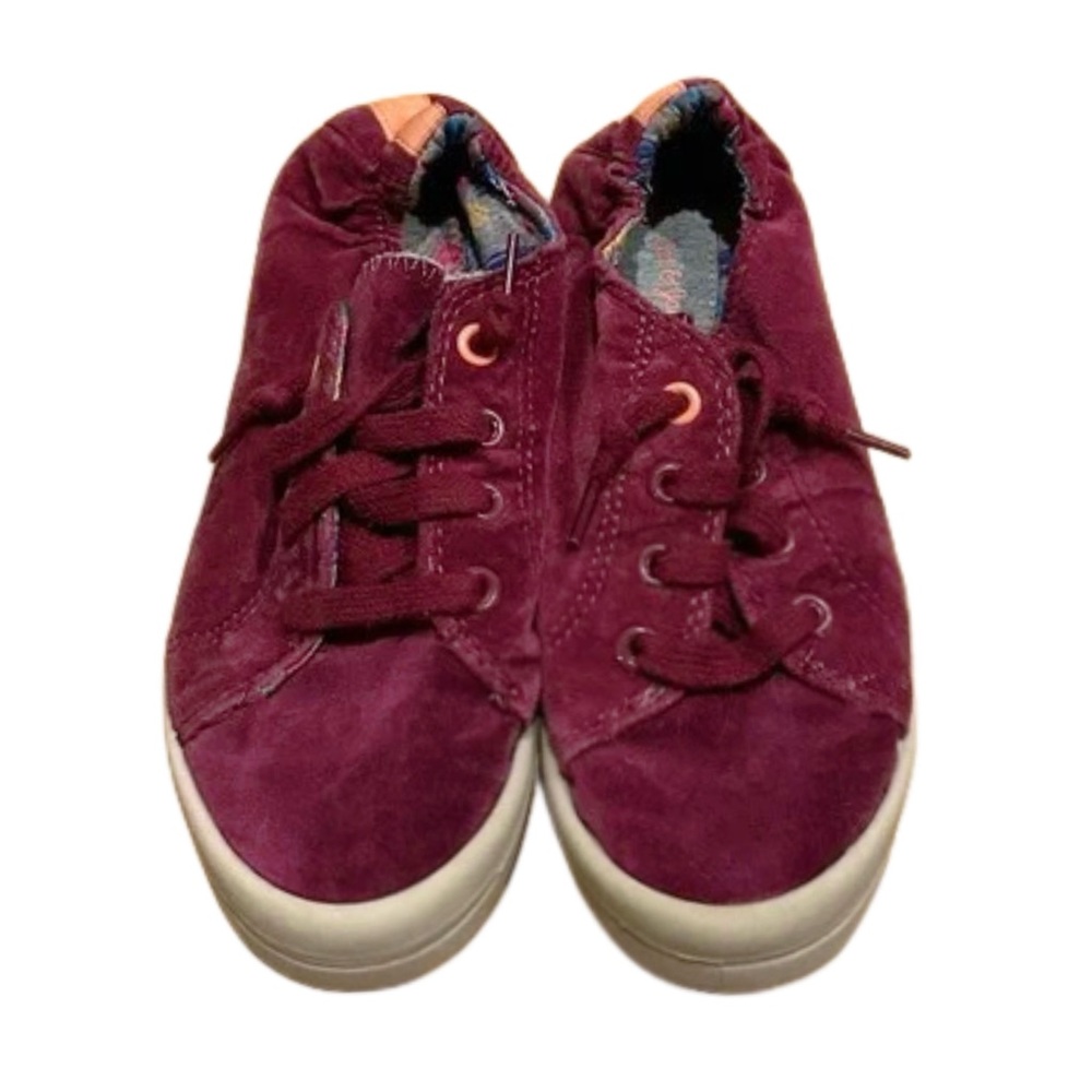 Cat & Jack Burgundy Scrunch Back Sneakers